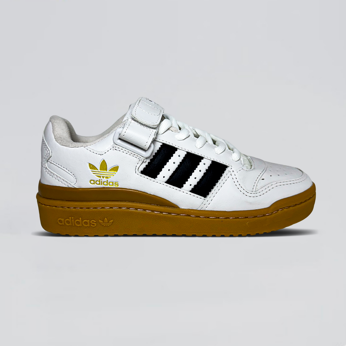 Adds Forum Low - Branco Sola Caramelo