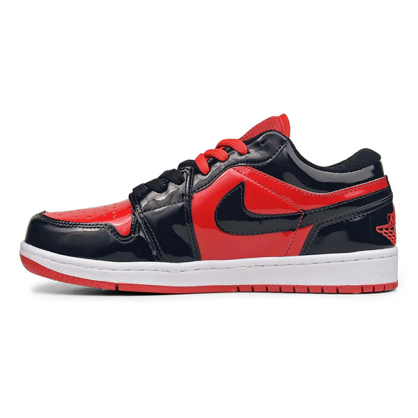 Air Jordan Black Red Verniz